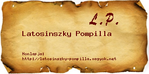 Latosinszky Pompilla névjegykártya